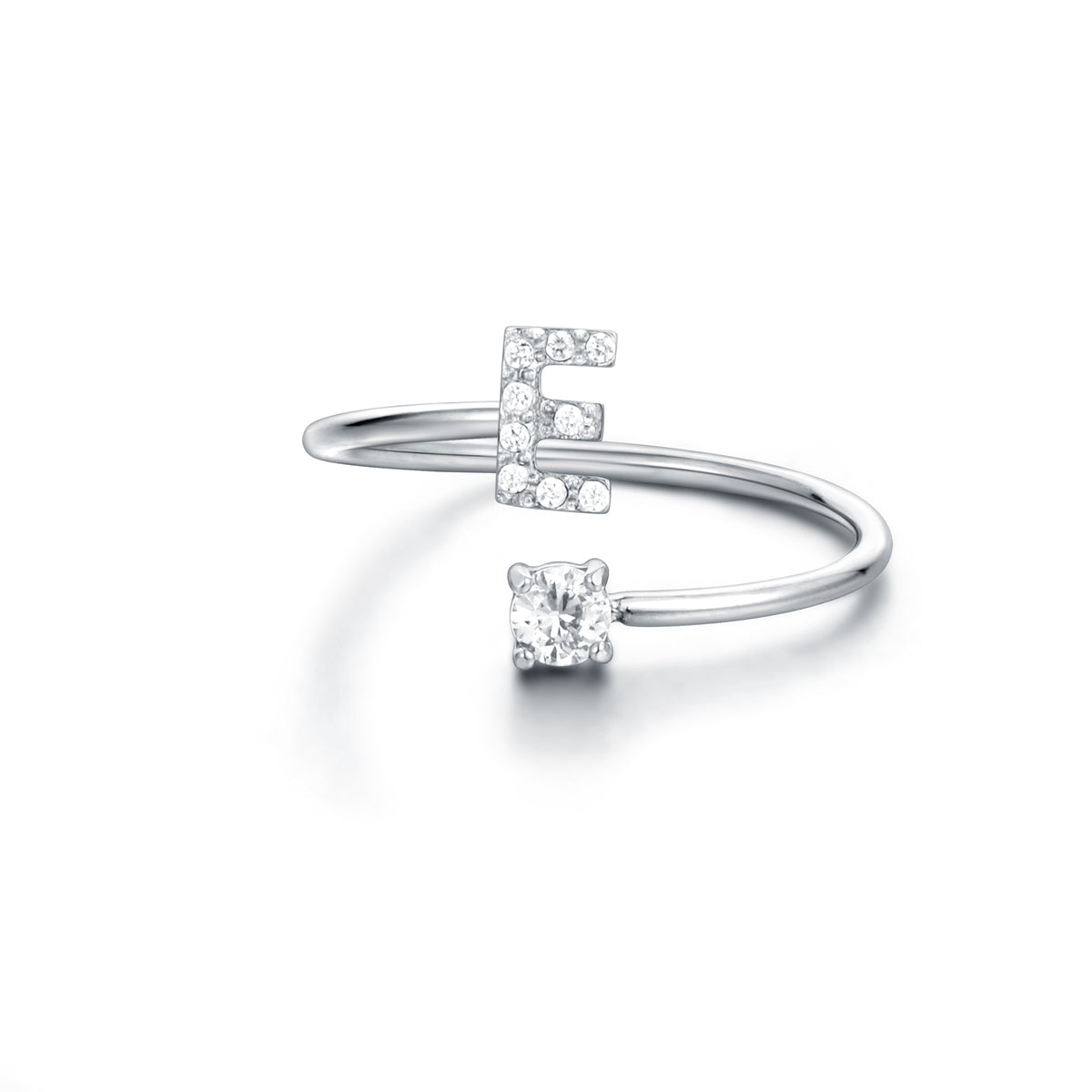 Personal Cristalli – Anello lettera con cristalli