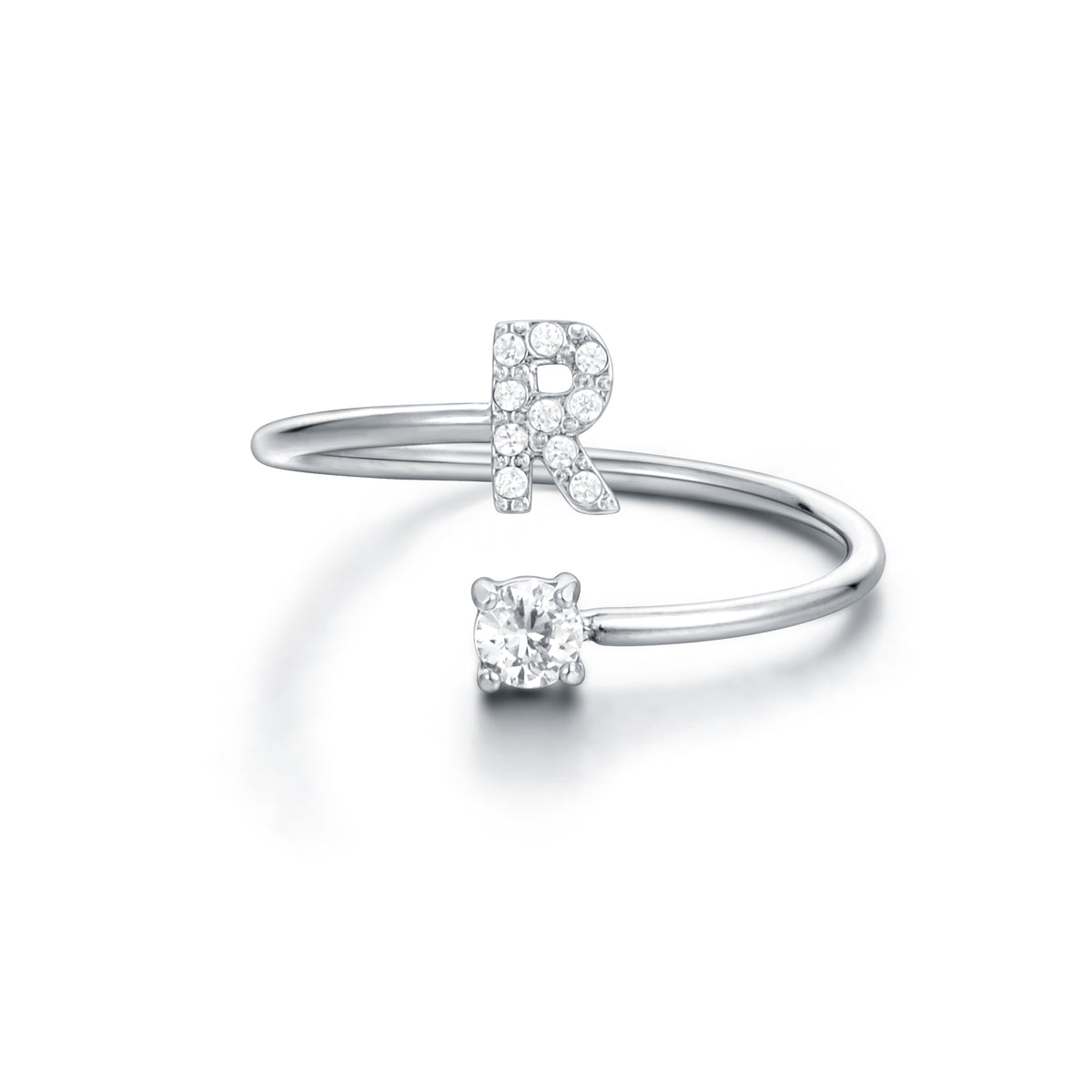 Personal Cristalli – Anello lettera con cristalli