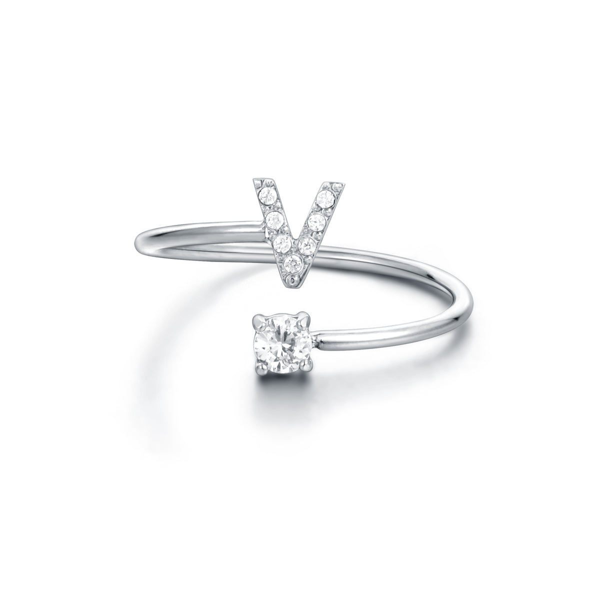 Personal Cristalli – Anello lettera con cristalli