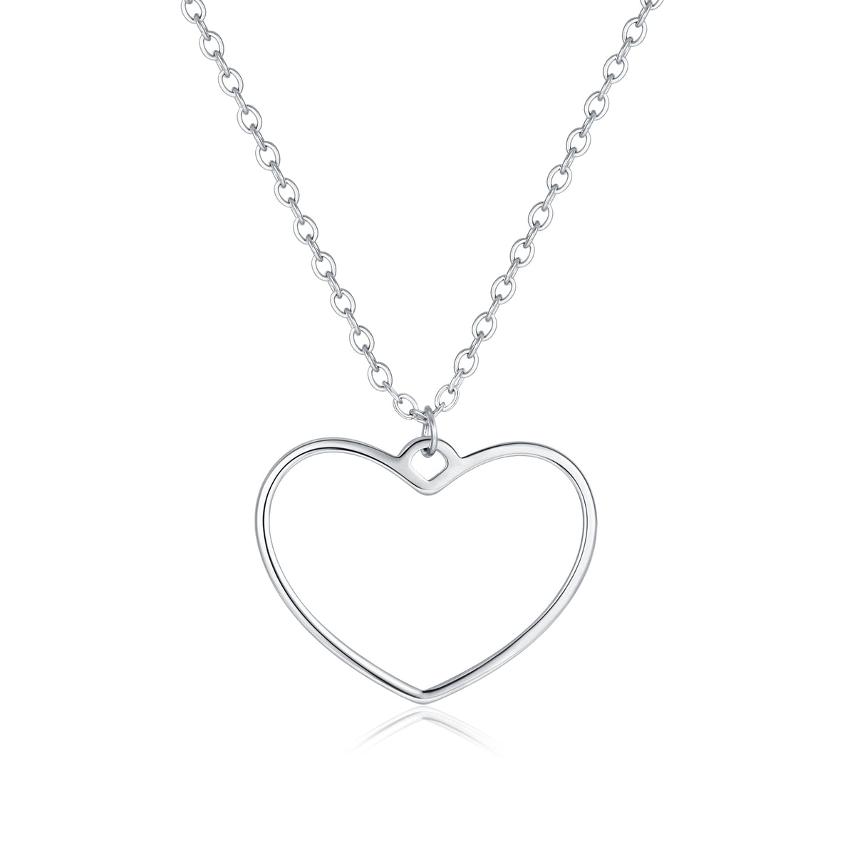 Pure Love – Collana con cuore medio vuoto