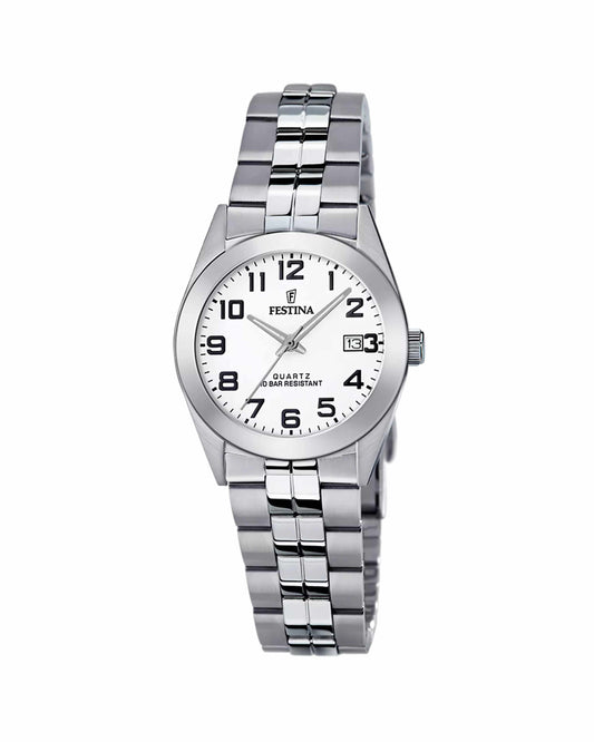 Classics – Orologio da donna con quadrante bianco