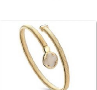 Gisel – Bracciale rigido con dettaglio bianco – foto catalogo