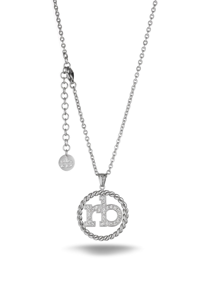 Collana Roccobarocco RB Round RBJ0005SS, finitura color argento