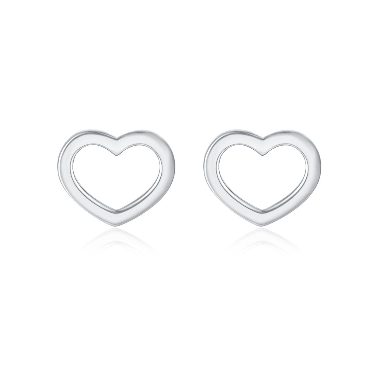 Pure Love – Orecchini cuore piccolo vuoto