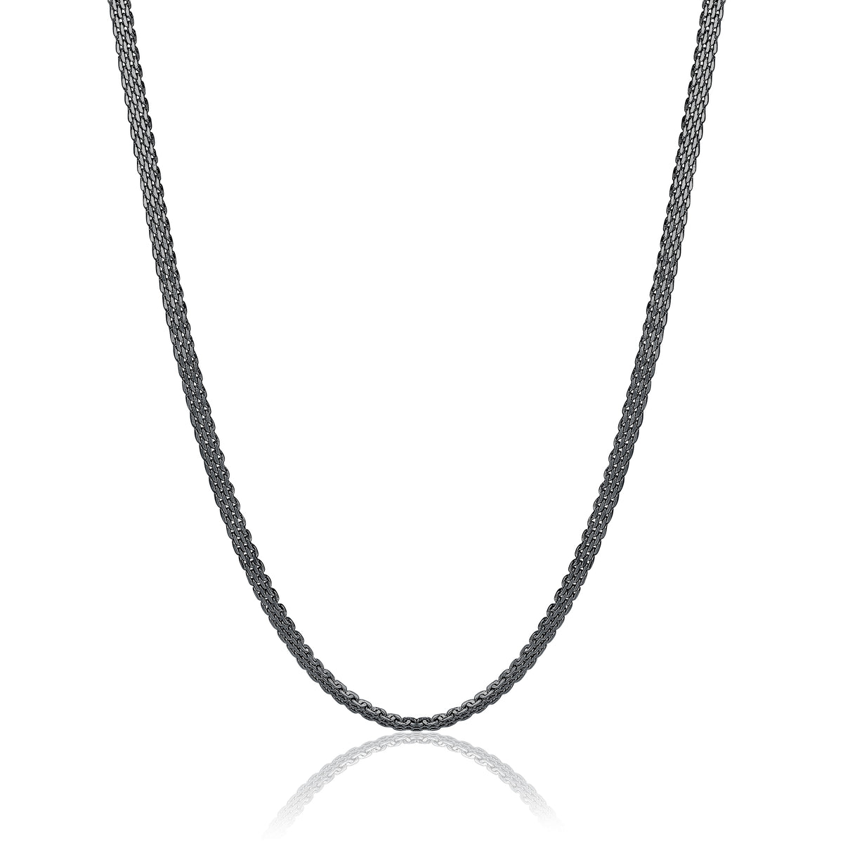 Poison – Collana catena mesh – Nero