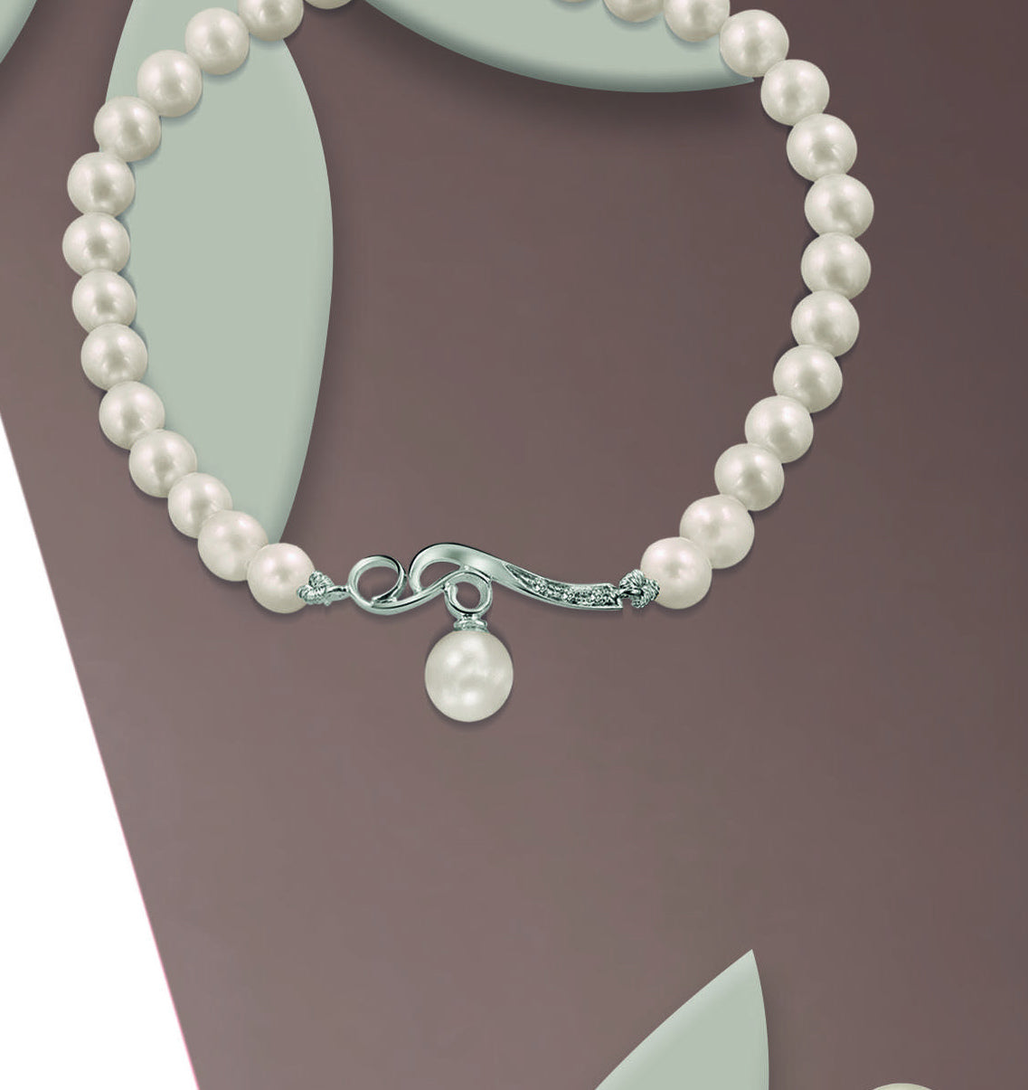 Osaka BR-DIAMOND 006: dettaglio originale del produttore, collegamento curvo e perla pendente