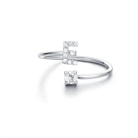 Personal Cristalli – Anello lettera con cristalli