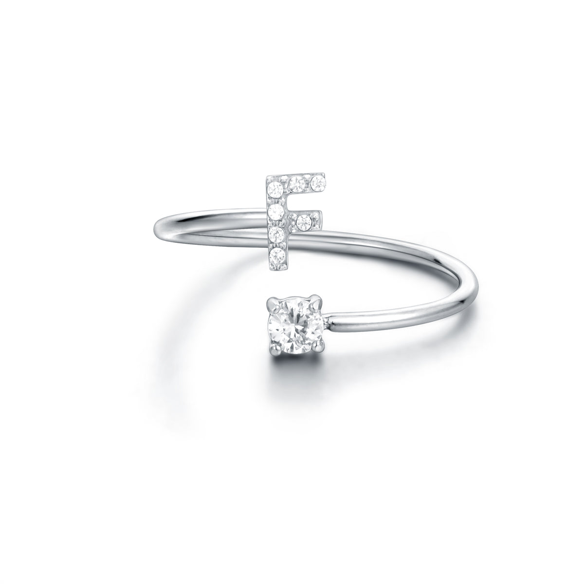 Personal Cristalli – Anello lettera con cristalli