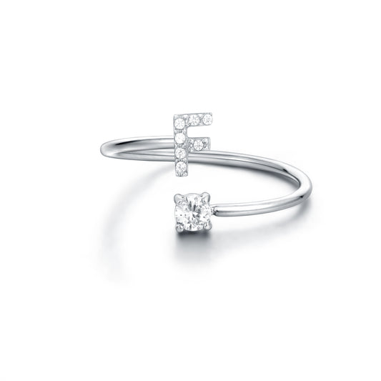 Personal Cristalli – Anello lettera con cristalli