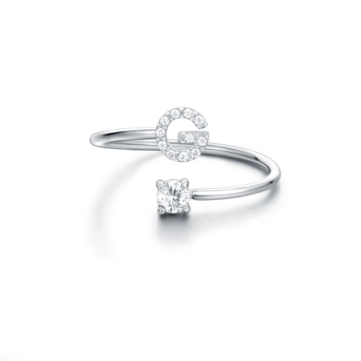 Personal Cristalli – Anello lettera con cristalli