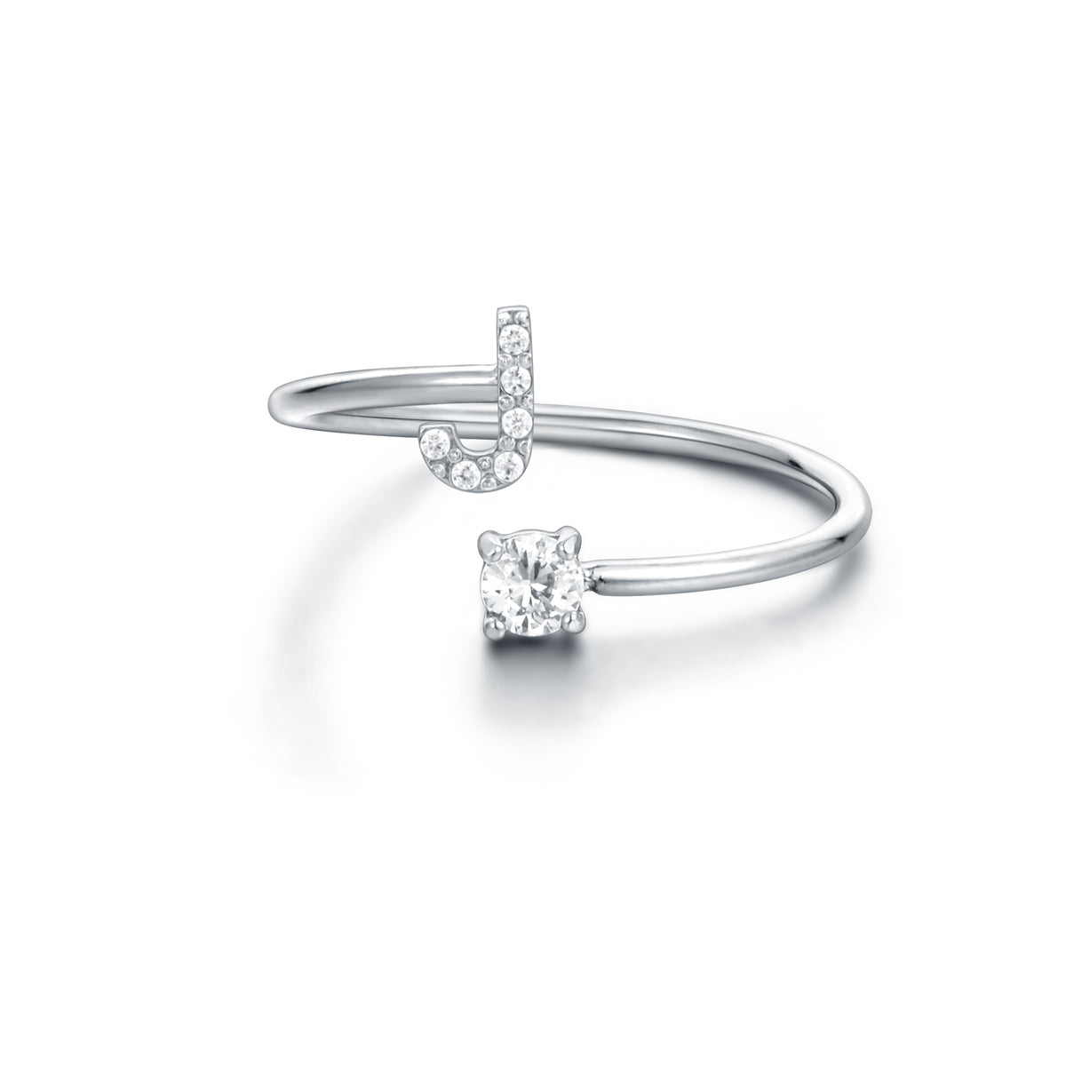 Personal Cristalli – Anello lettera con cristalli