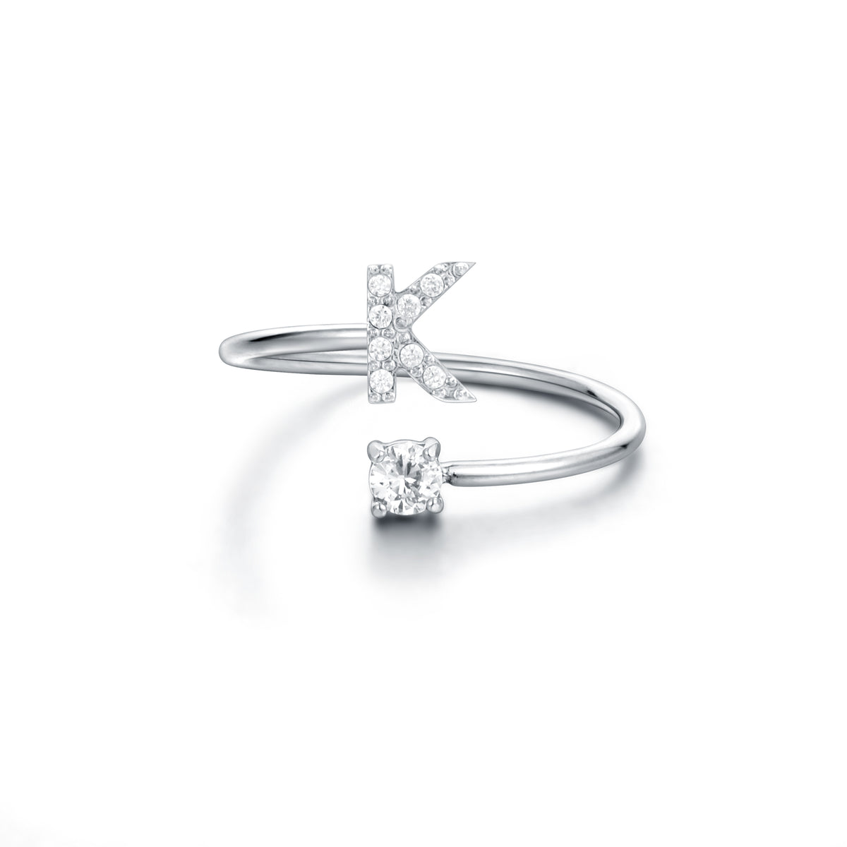 Personal Cristalli – Anello lettera con cristalli