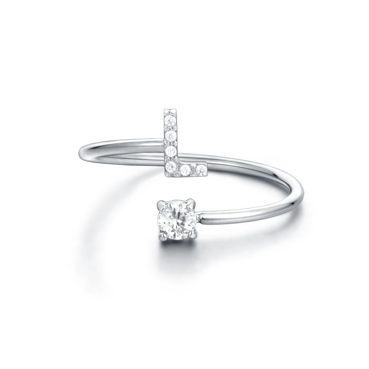 Personal Cristalli – Anello lettera con cristalli