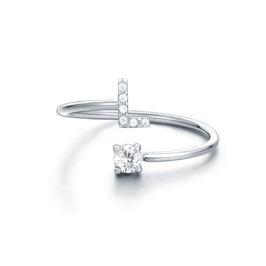 Personal Cristalli – Anello lettera con cristalli