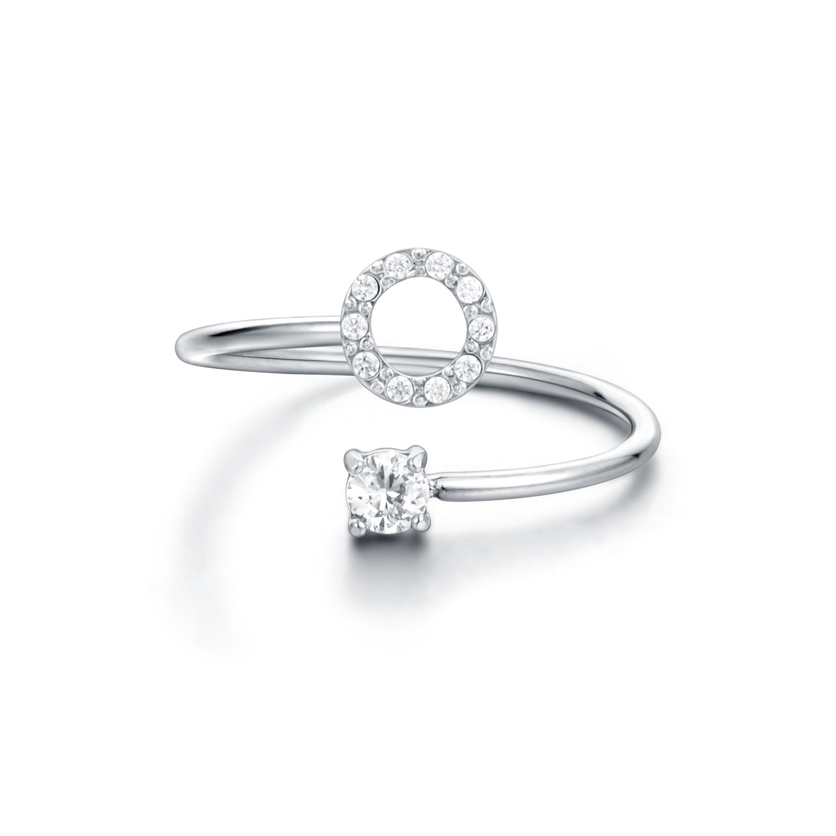 Personal Cristalli – Anello lettera con cristalli