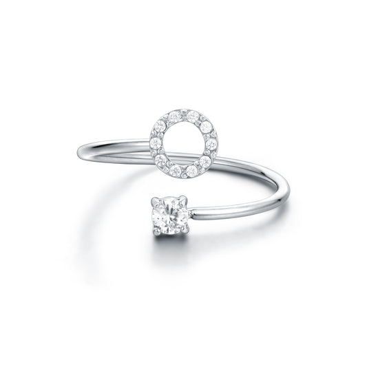 Personal Cristalli – Anello lettera con cristalli