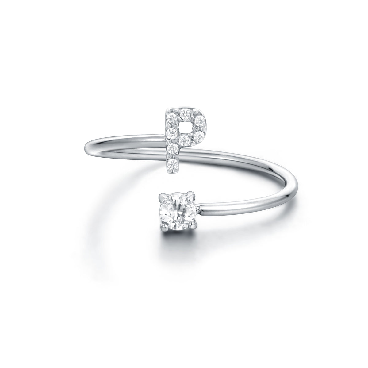 Personal Cristalli – Anello lettera con cristalli