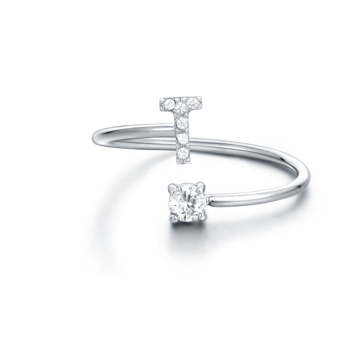 Personal Cristalli – Anello lettera con cristalli