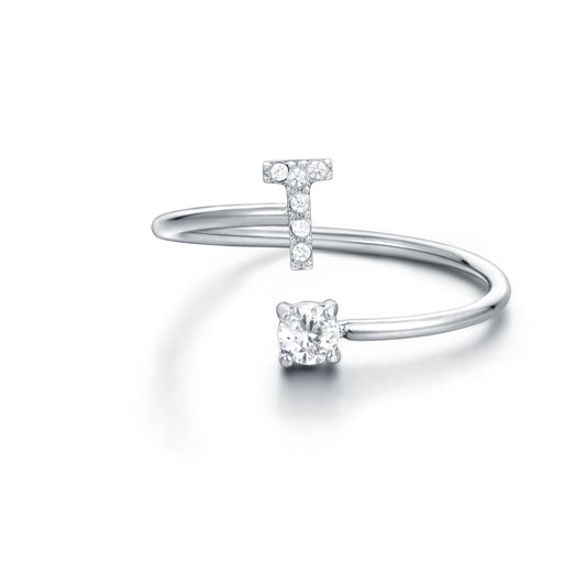 Personal Cristalli – Anello lettera con cristalli