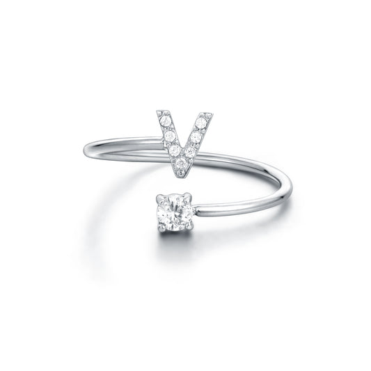 Personal Cristalli – Anello lettera con cristalli
