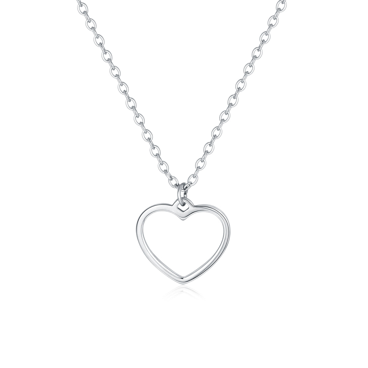 Pure Love – Collana con cuore piccolo vuoto