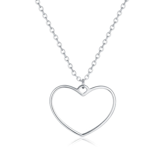 Pure Love – Collana con cuore medio vuoto