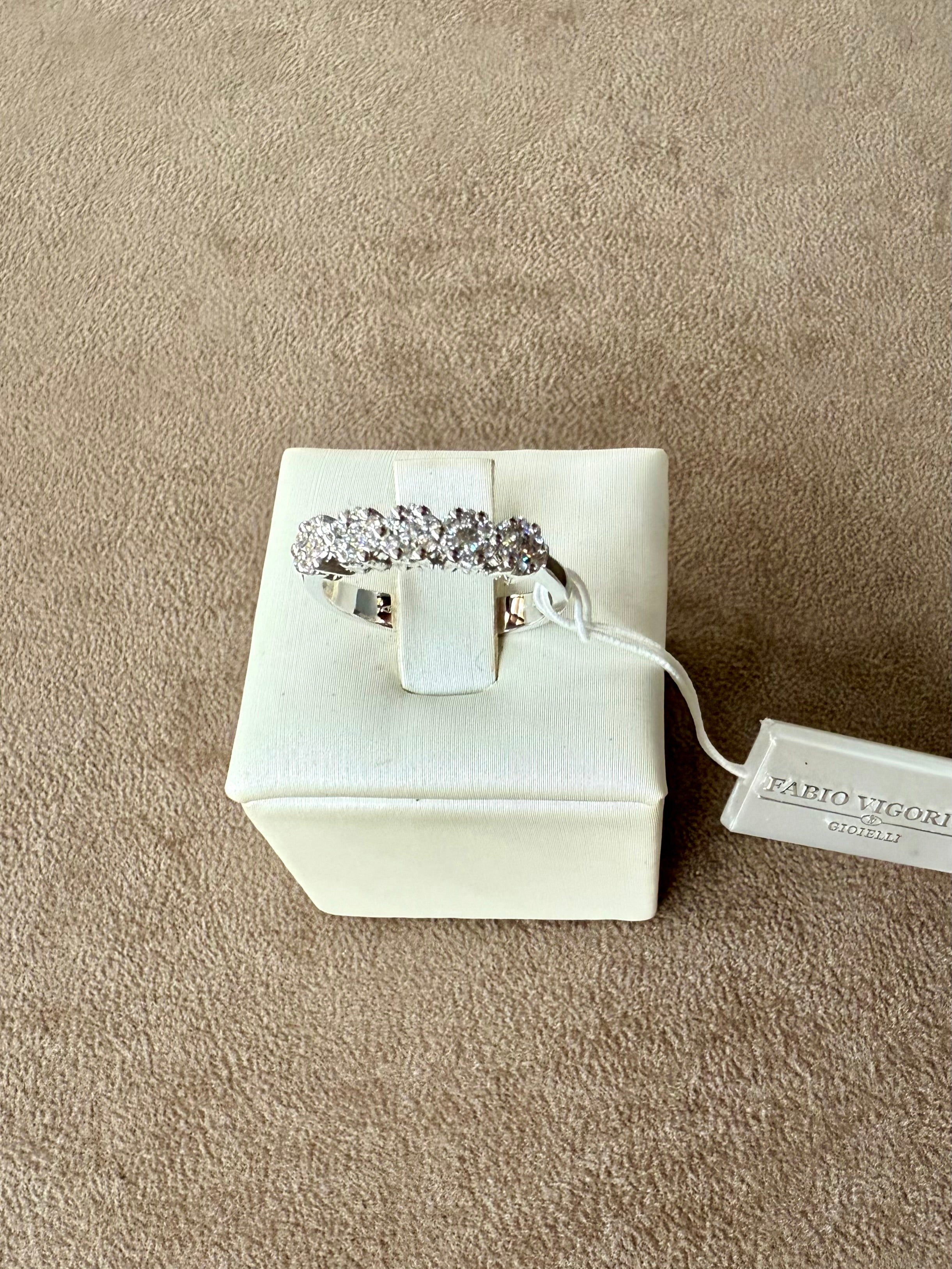 Anello con Brillanti in Oro Bianco