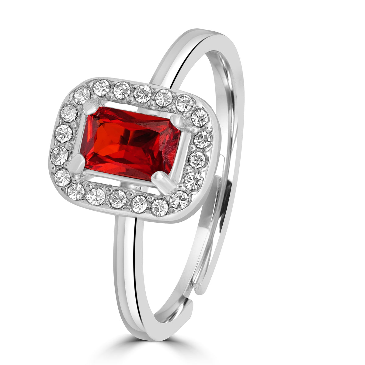 Royale – Anello cristallo rettangolare