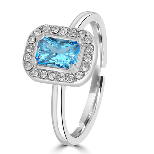 Royale – Anello cristallo rettangolare