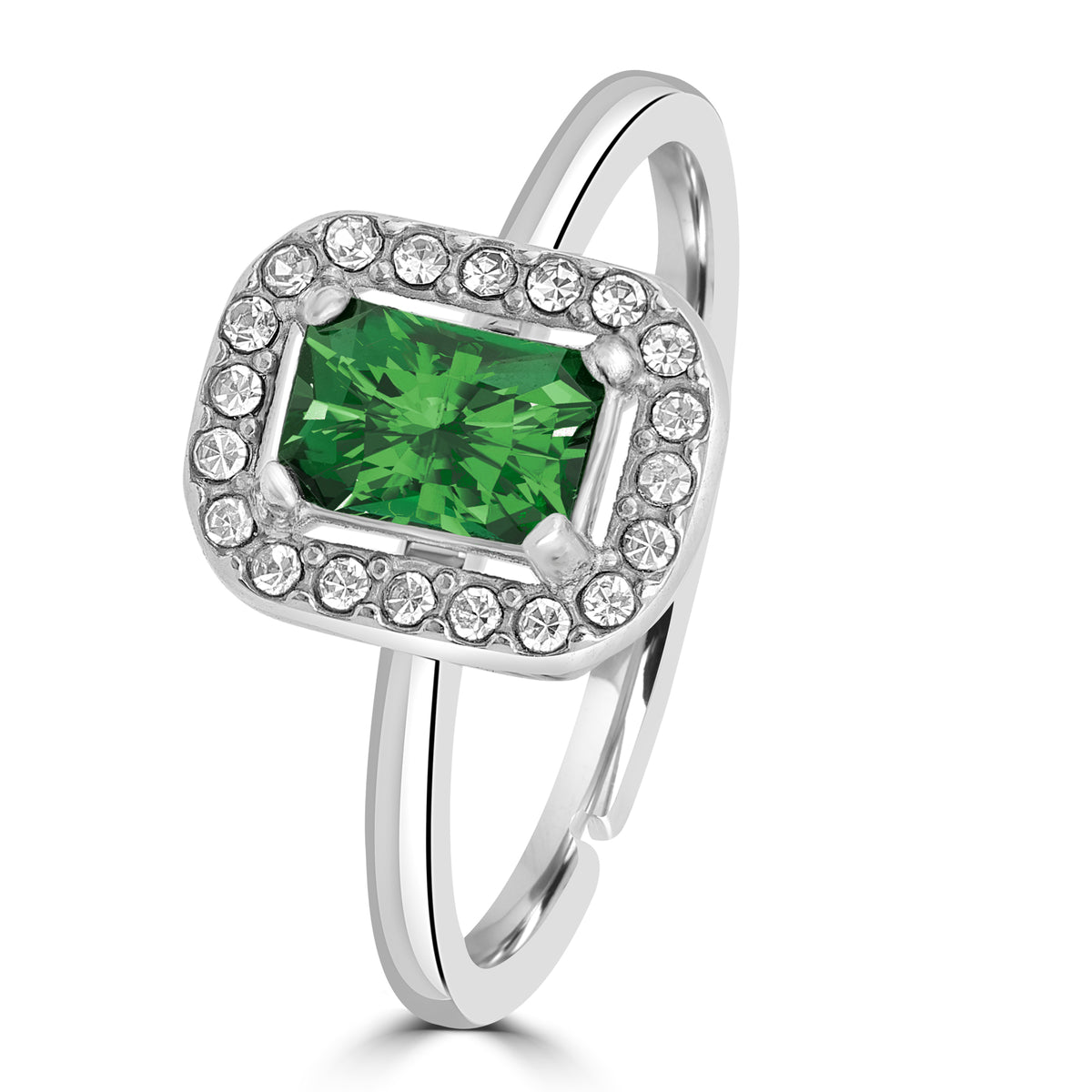 Royale – Anello cristallo rettangolare