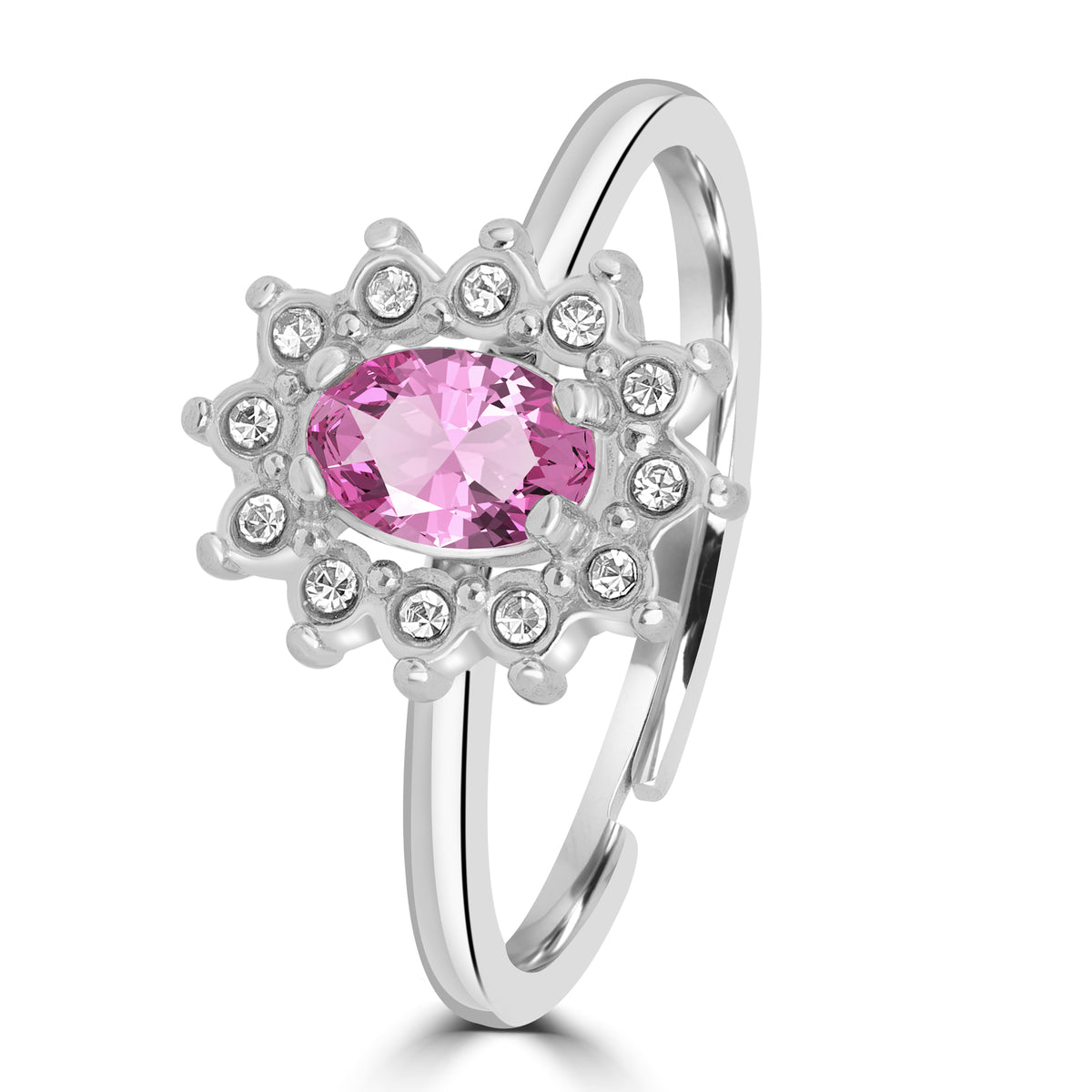 Royale – Anello kate con cristalli rosa