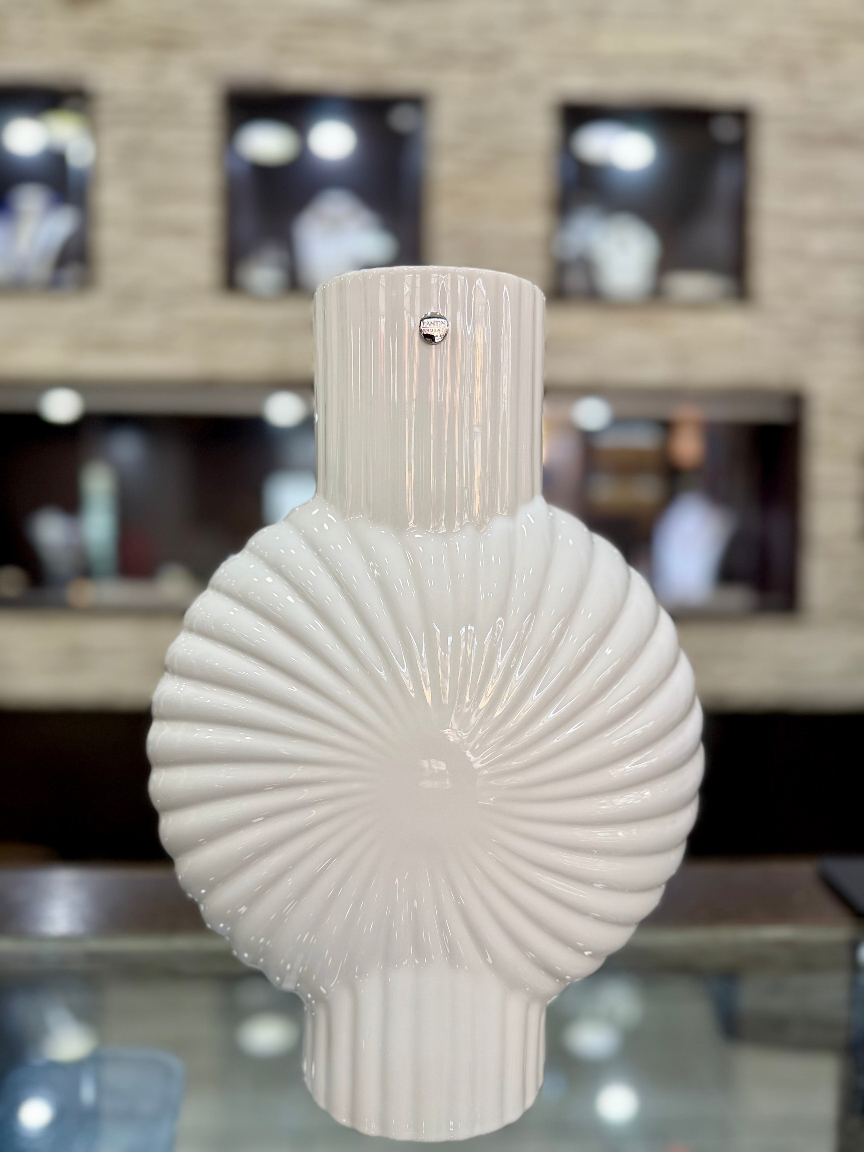 Vaso Conchiglia in Bianco