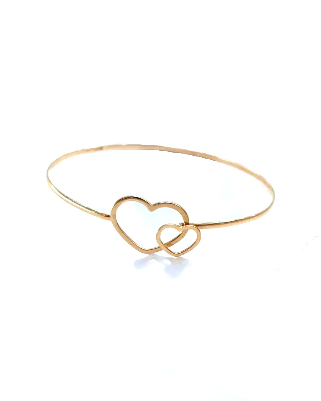 Bracciale in Oro 18 Kt Con Cuori Incorciati