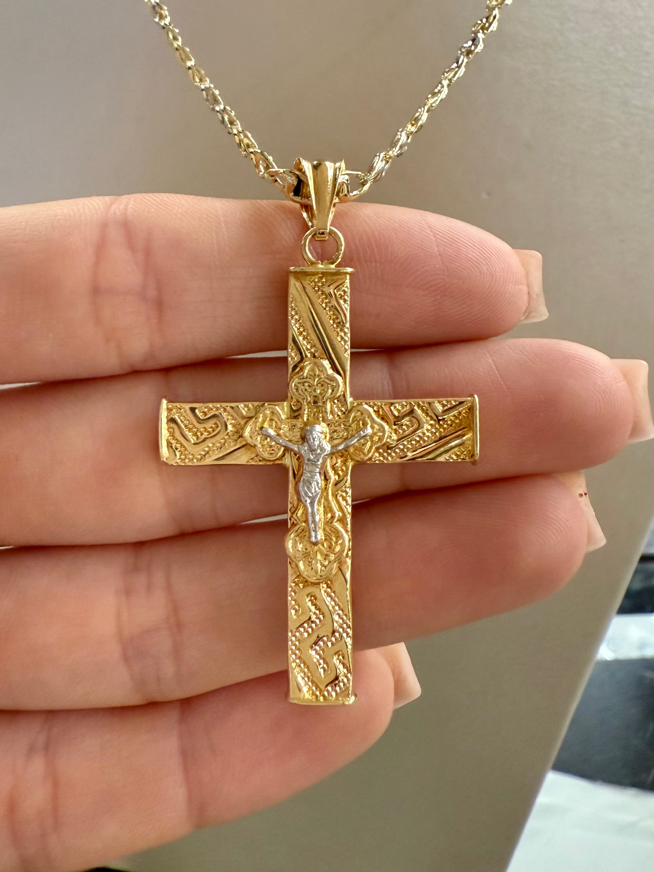 Collana Croce in Oro 18kt