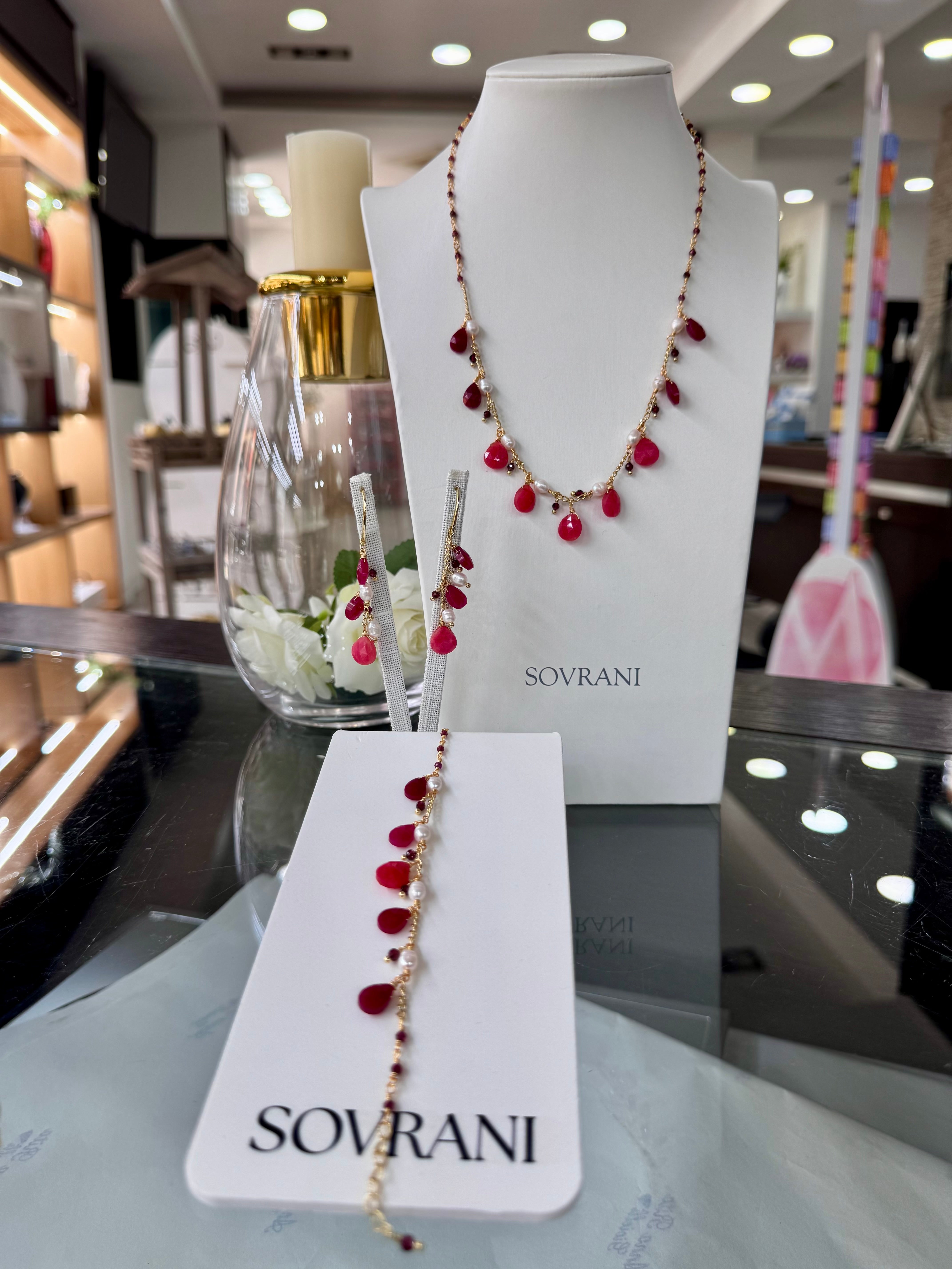 Set Sovrani (collana, bracciale e orecchini)