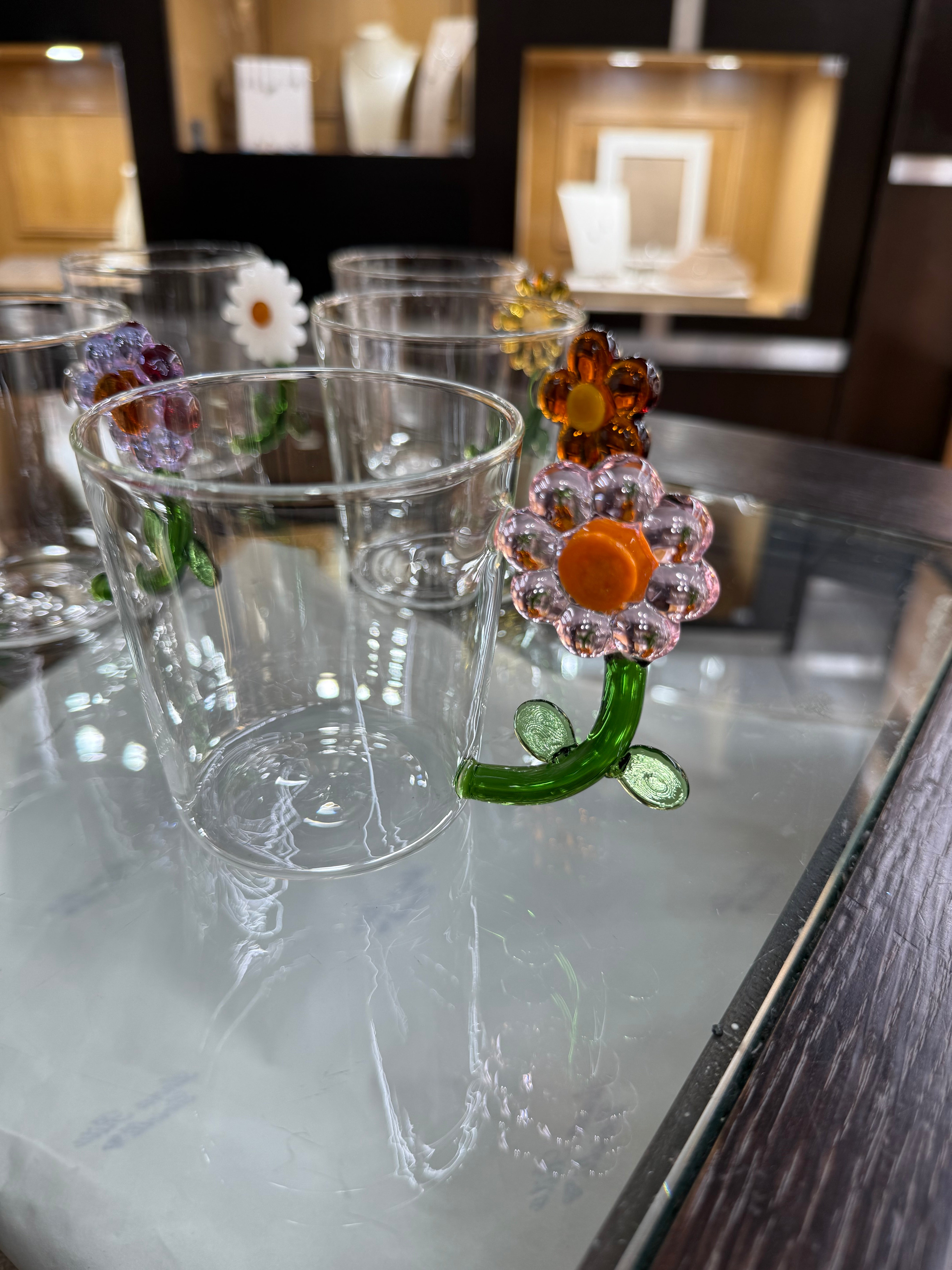 Set di bicchieri con Fiore (6)