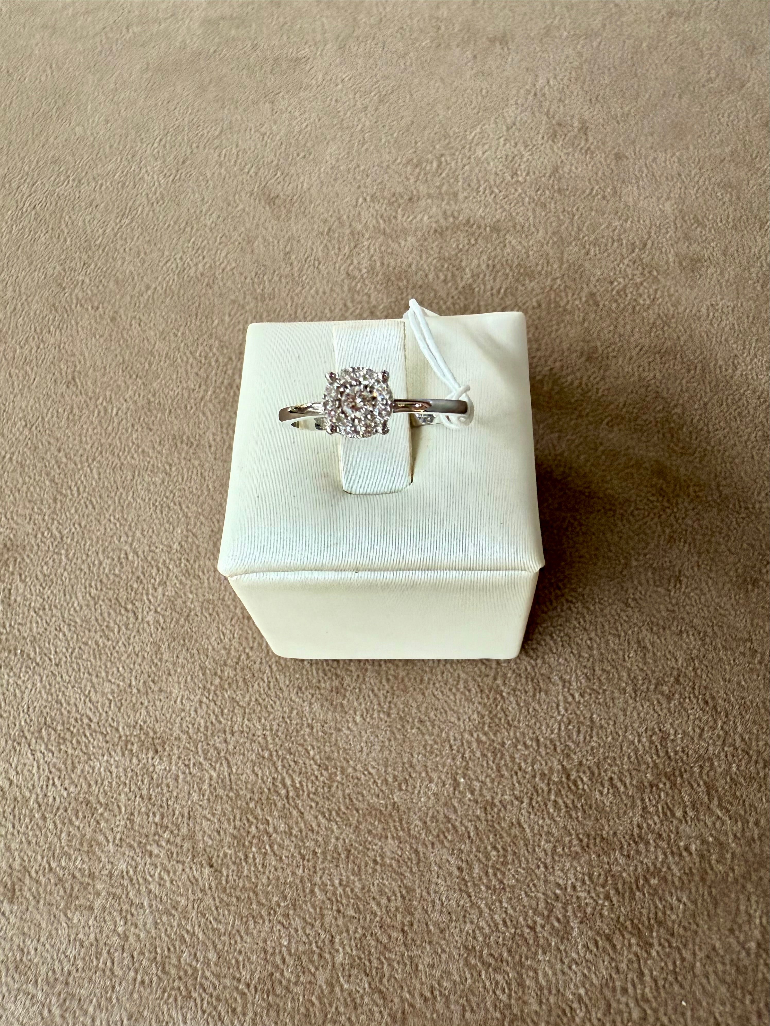 Anello con Brillanti in Oro Bianco