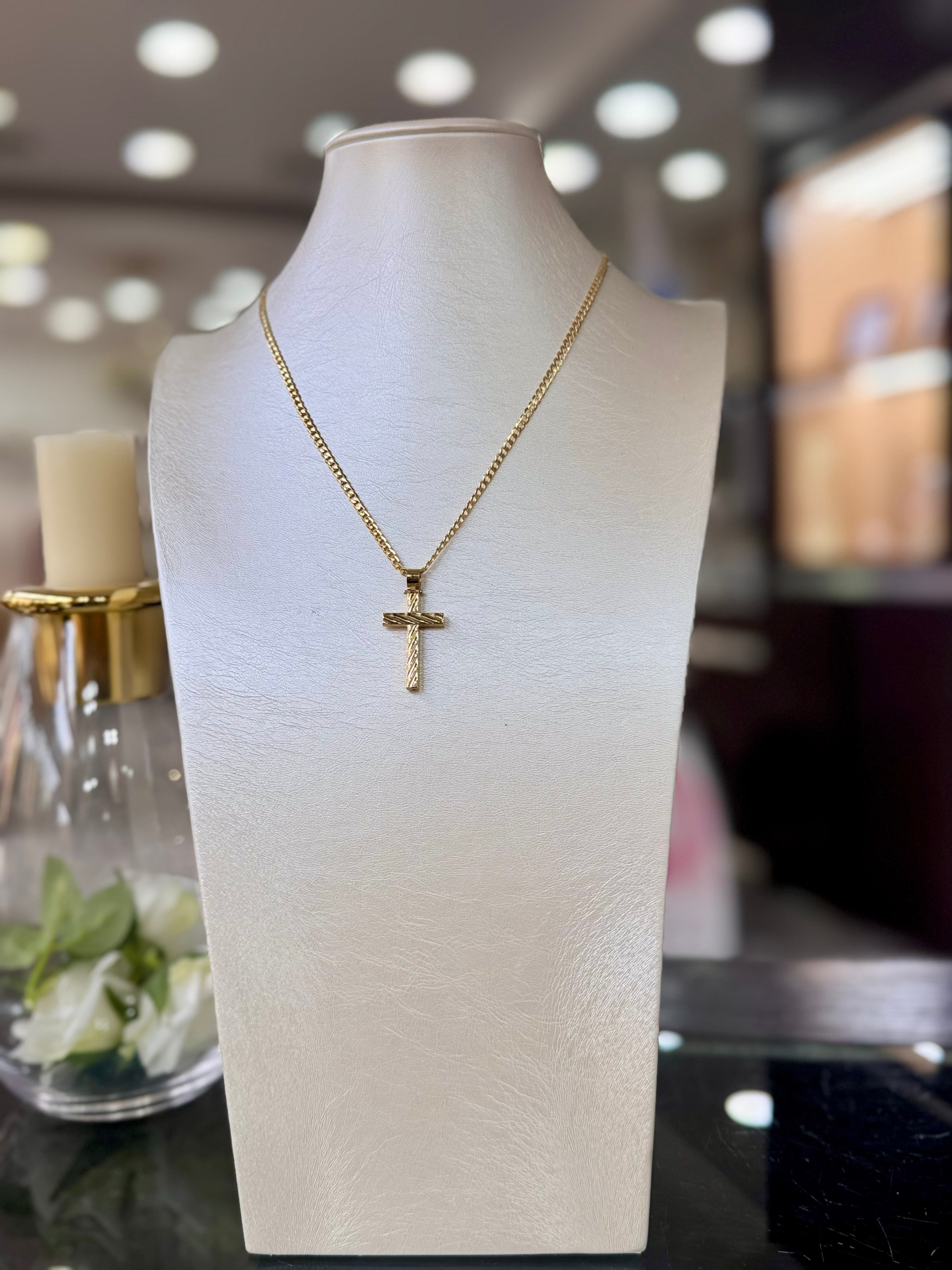 Collana con Croce in Oro 18kt
