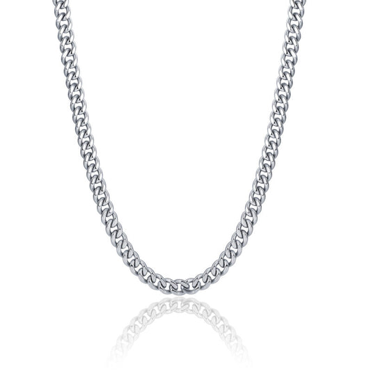 Collana grumetta piatta 8 mm 50 cm