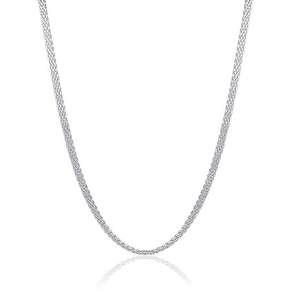 Collana catena mesh in acciaio 50+5 cm