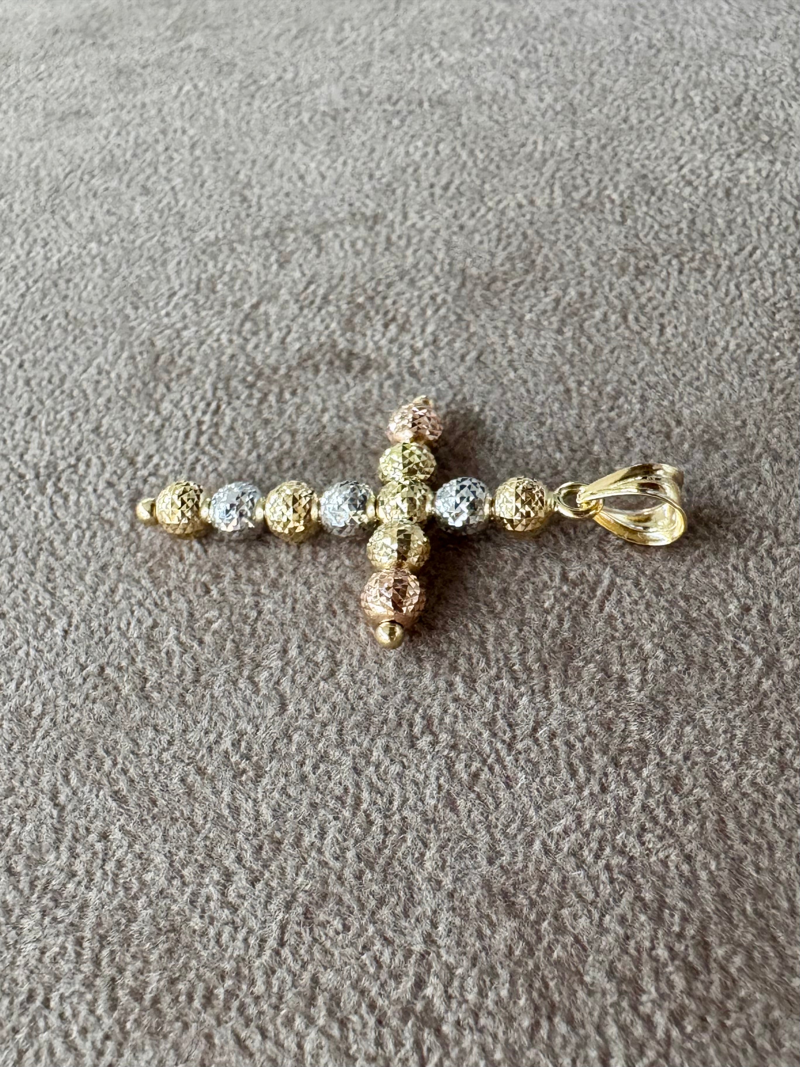 Ciondolo Croce Milleluci in Oro 18kt