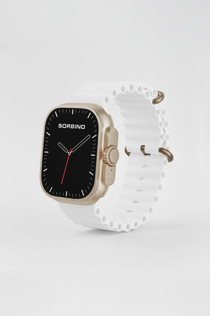 Sorbino Smartwatch & Pods 4.0 – smartwatch Gold con cinturino bianco