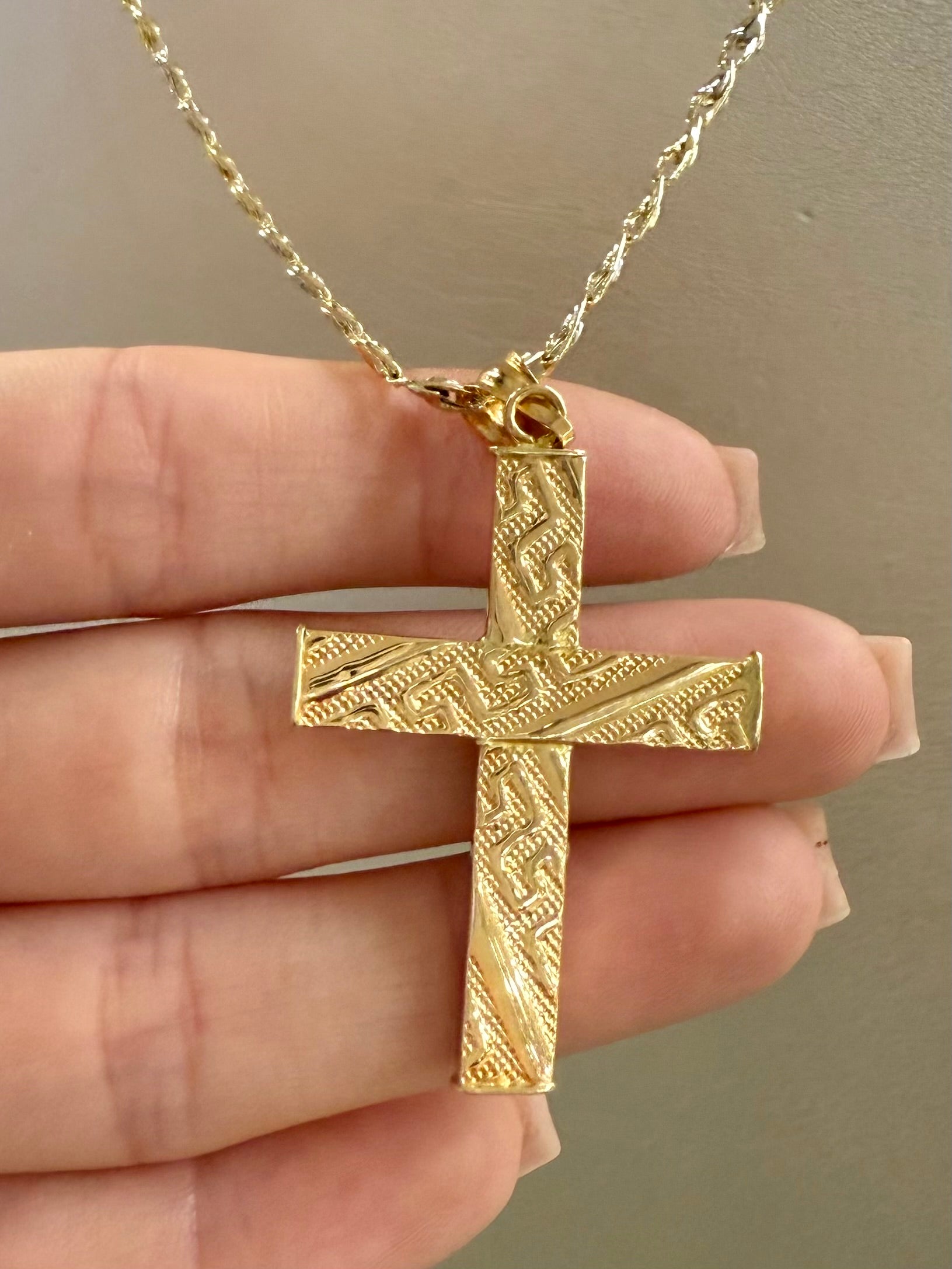 Collana Croce in Oro 18kt
