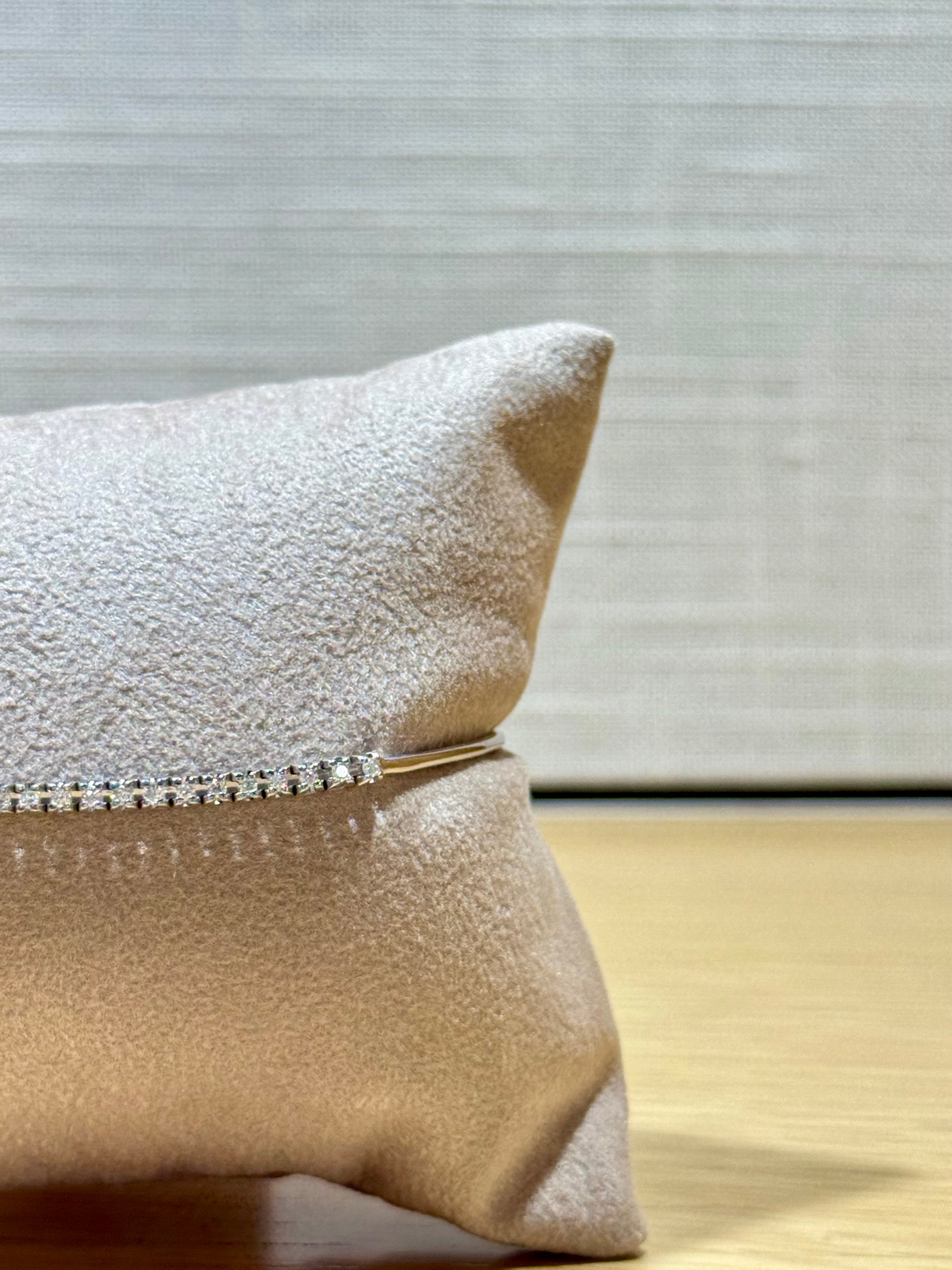Semi-tennis rigido in Oro 18kt con Diamanti