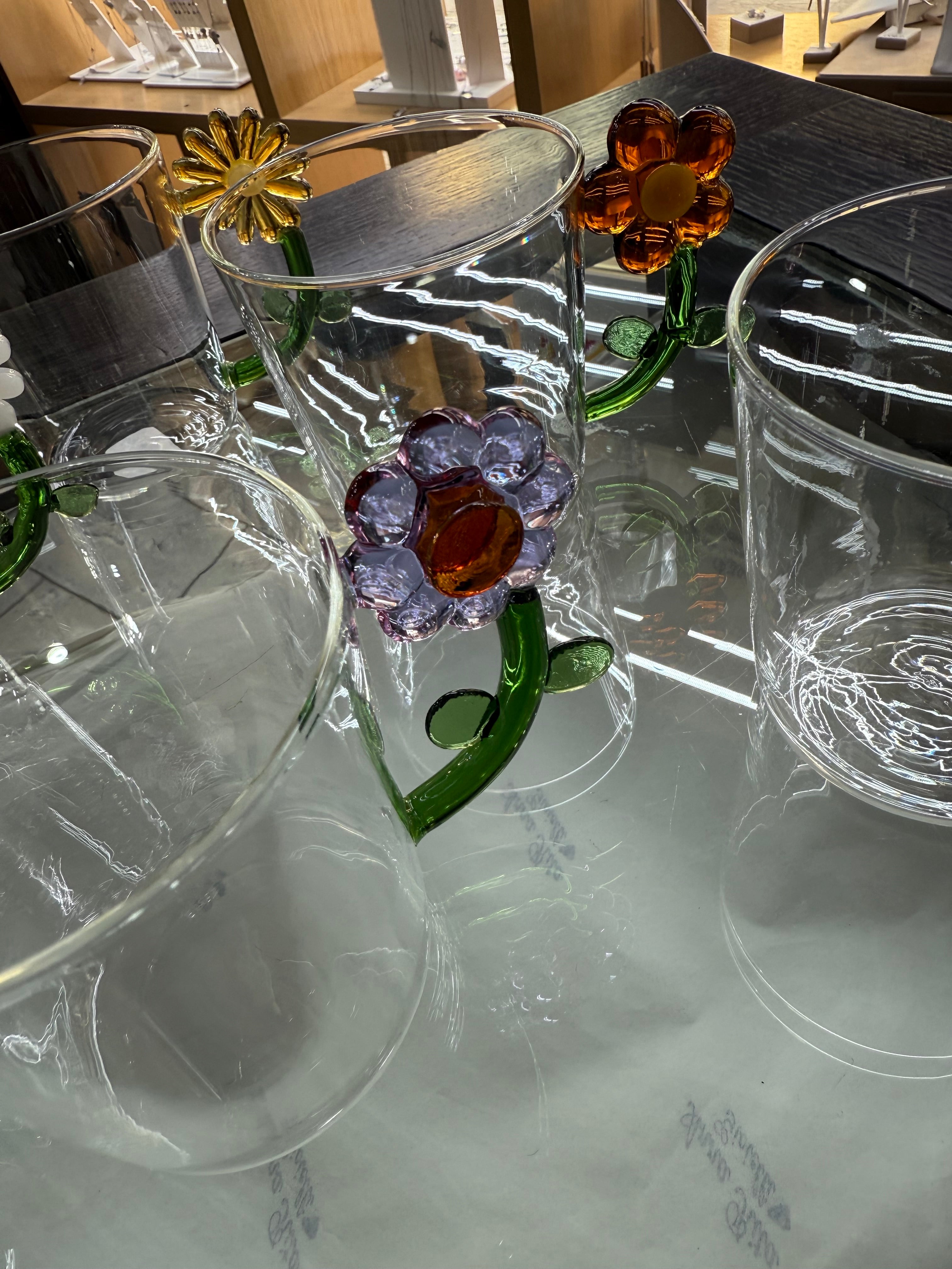 Set di bicchieri con Fiore (6)