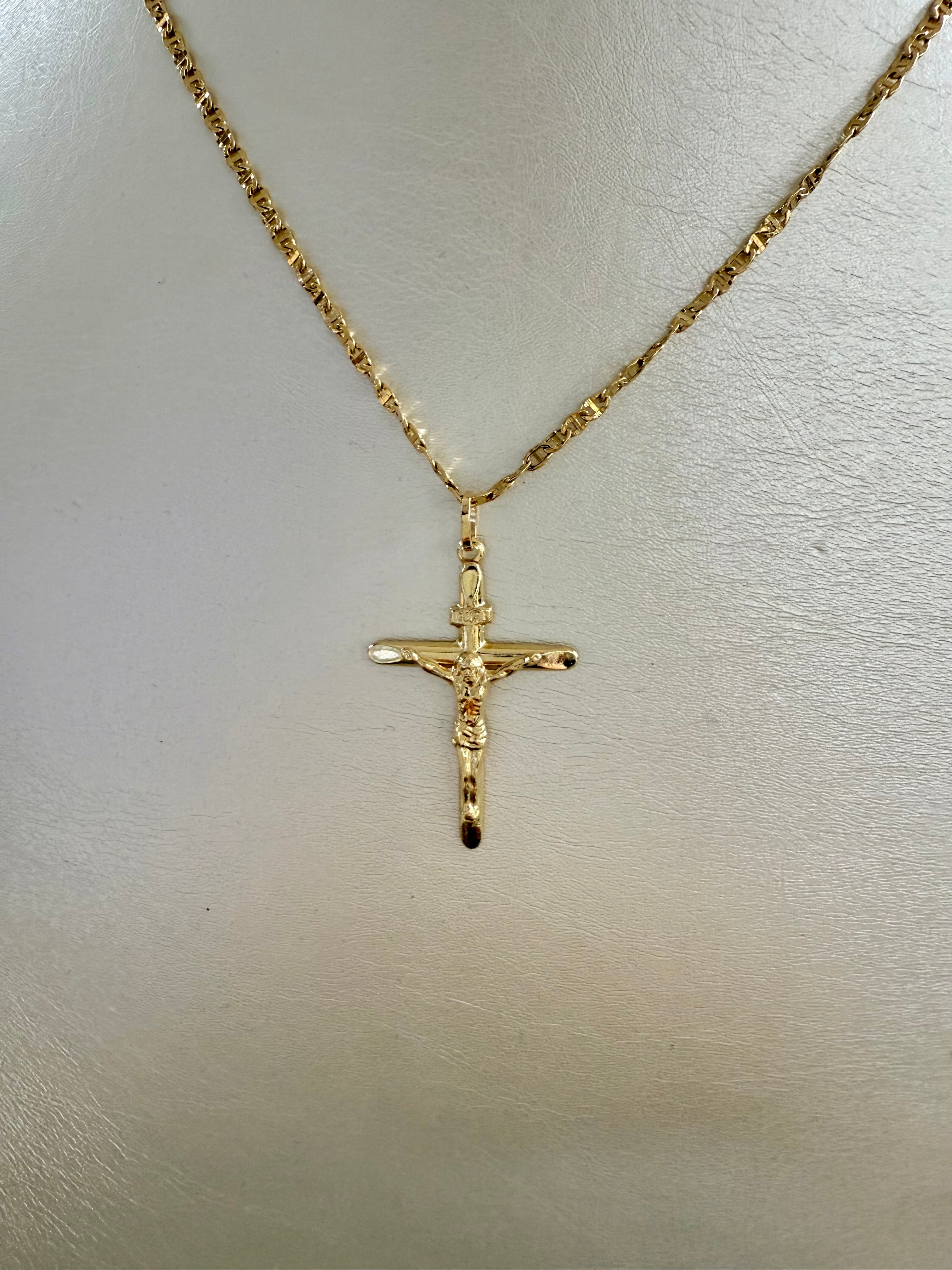 Collana Croce in Oro 18kt