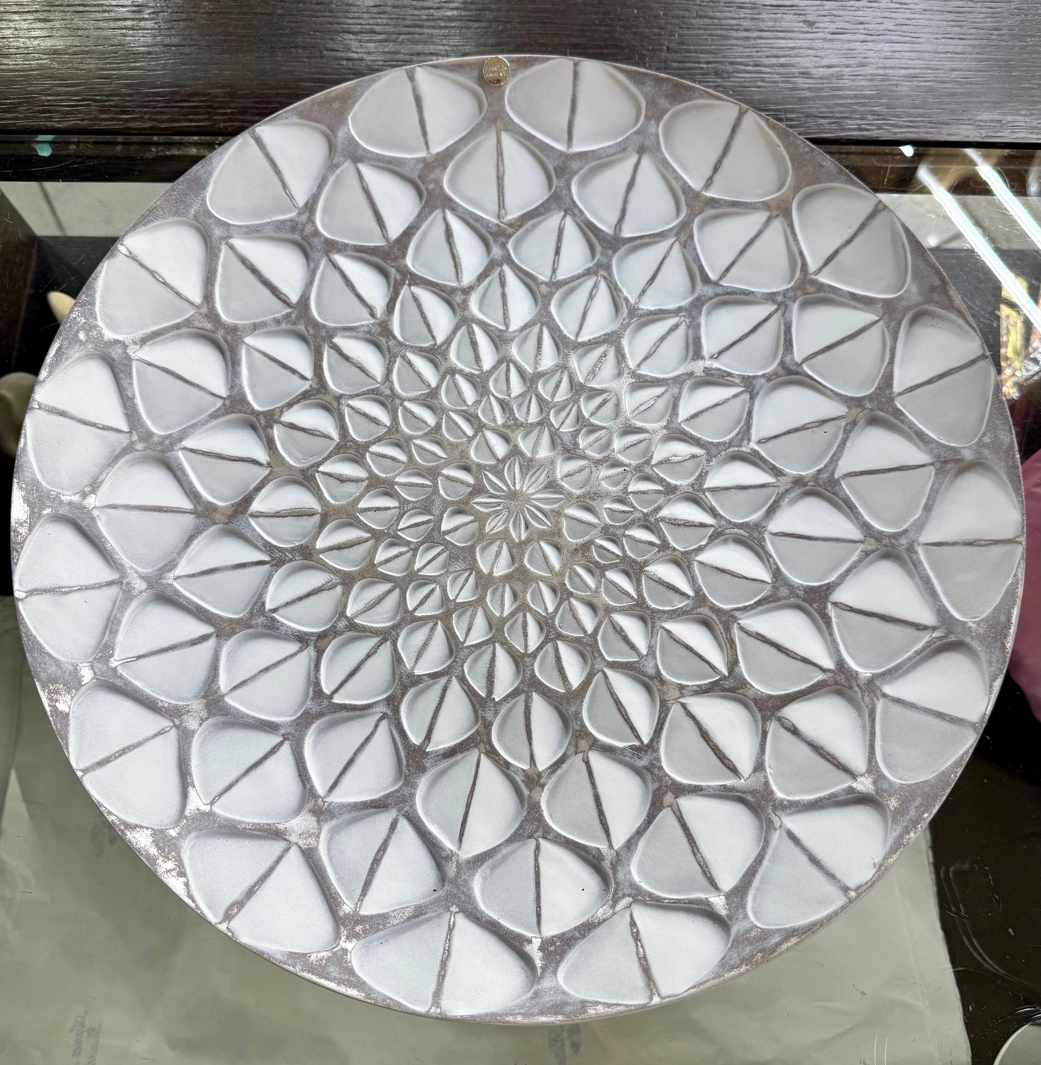 Centrotavola Bianco e Argento