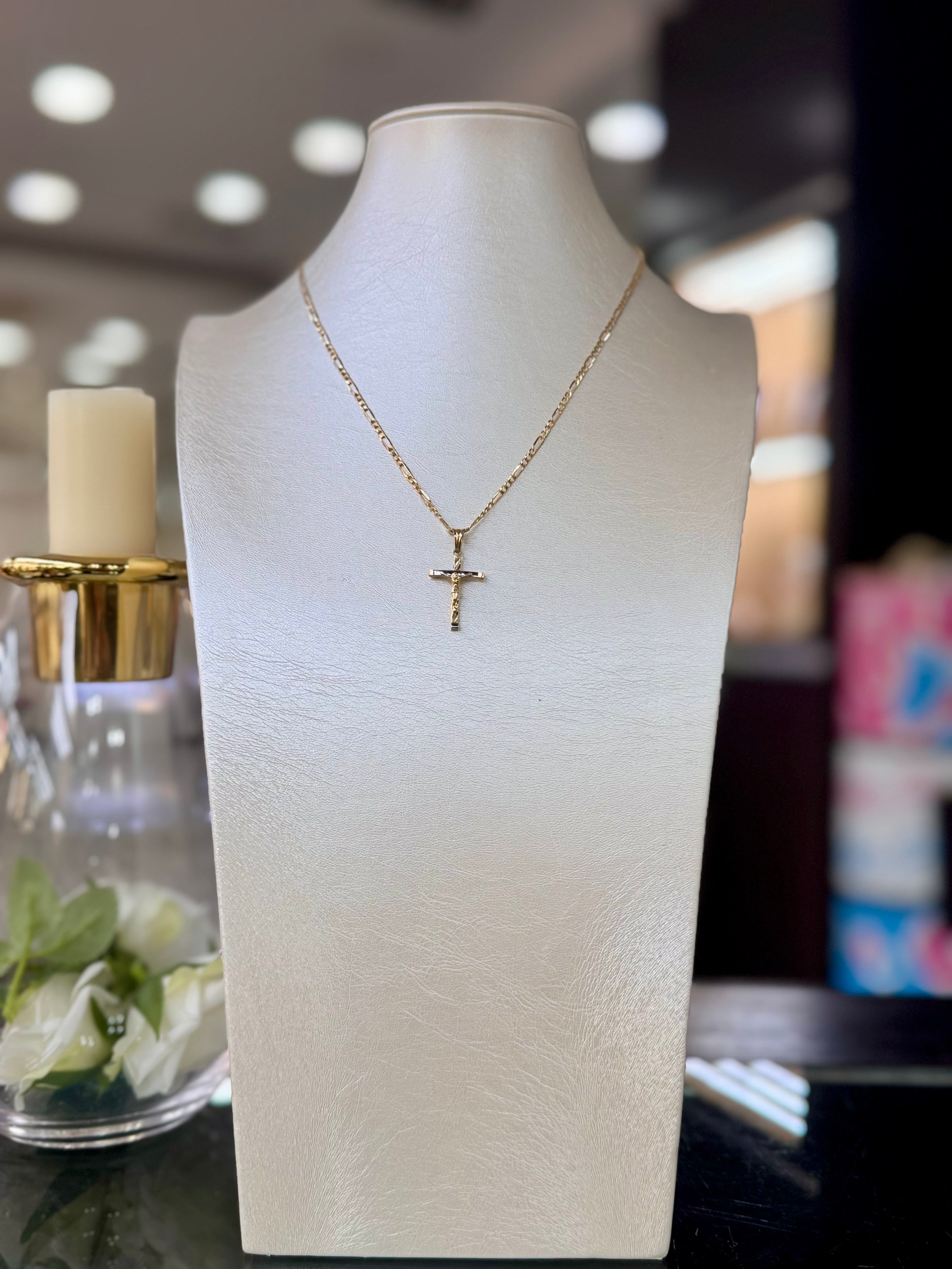 Collana con Croce in Oro 18kt