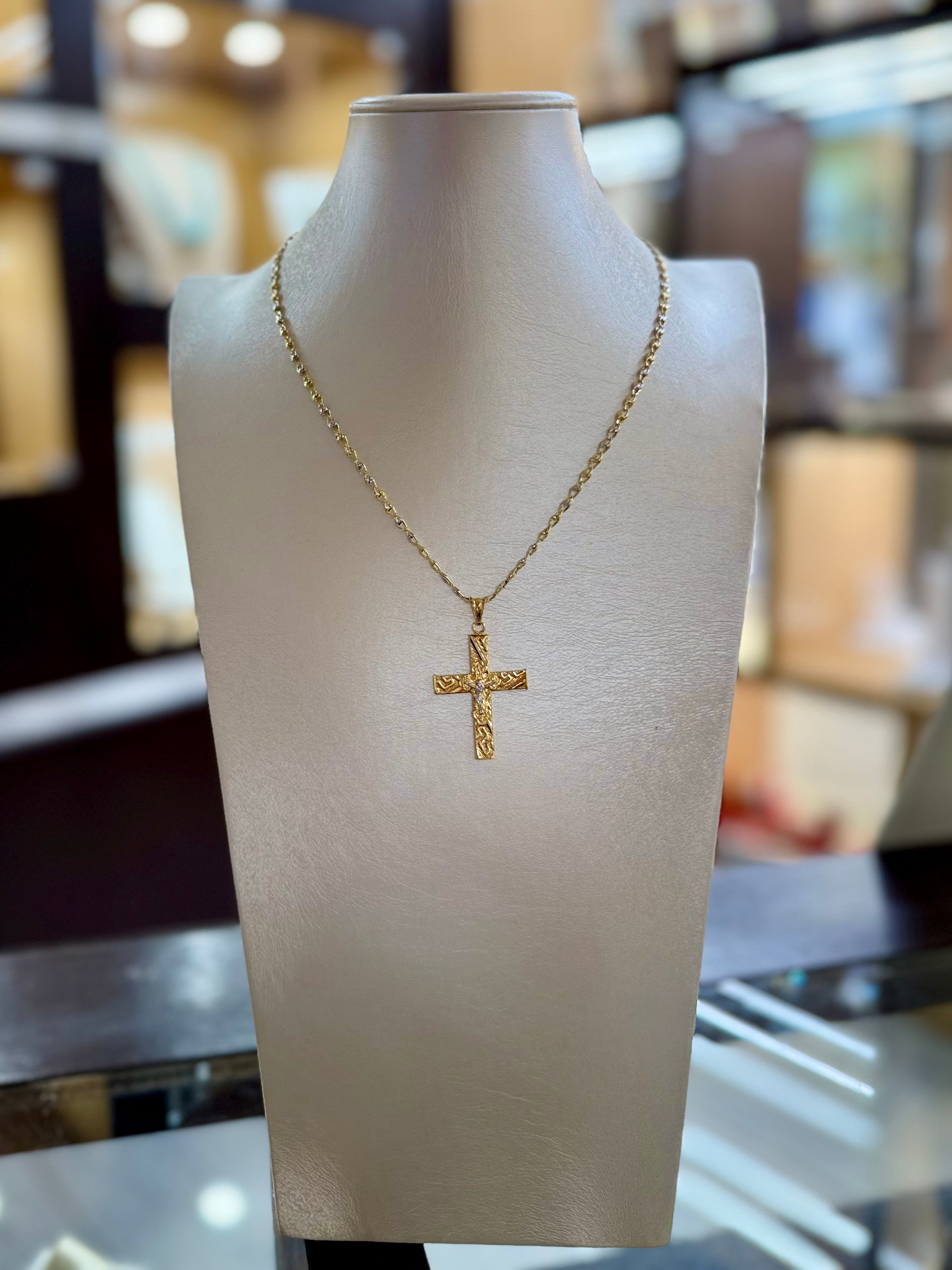 Collana Croce in Oro 18kt