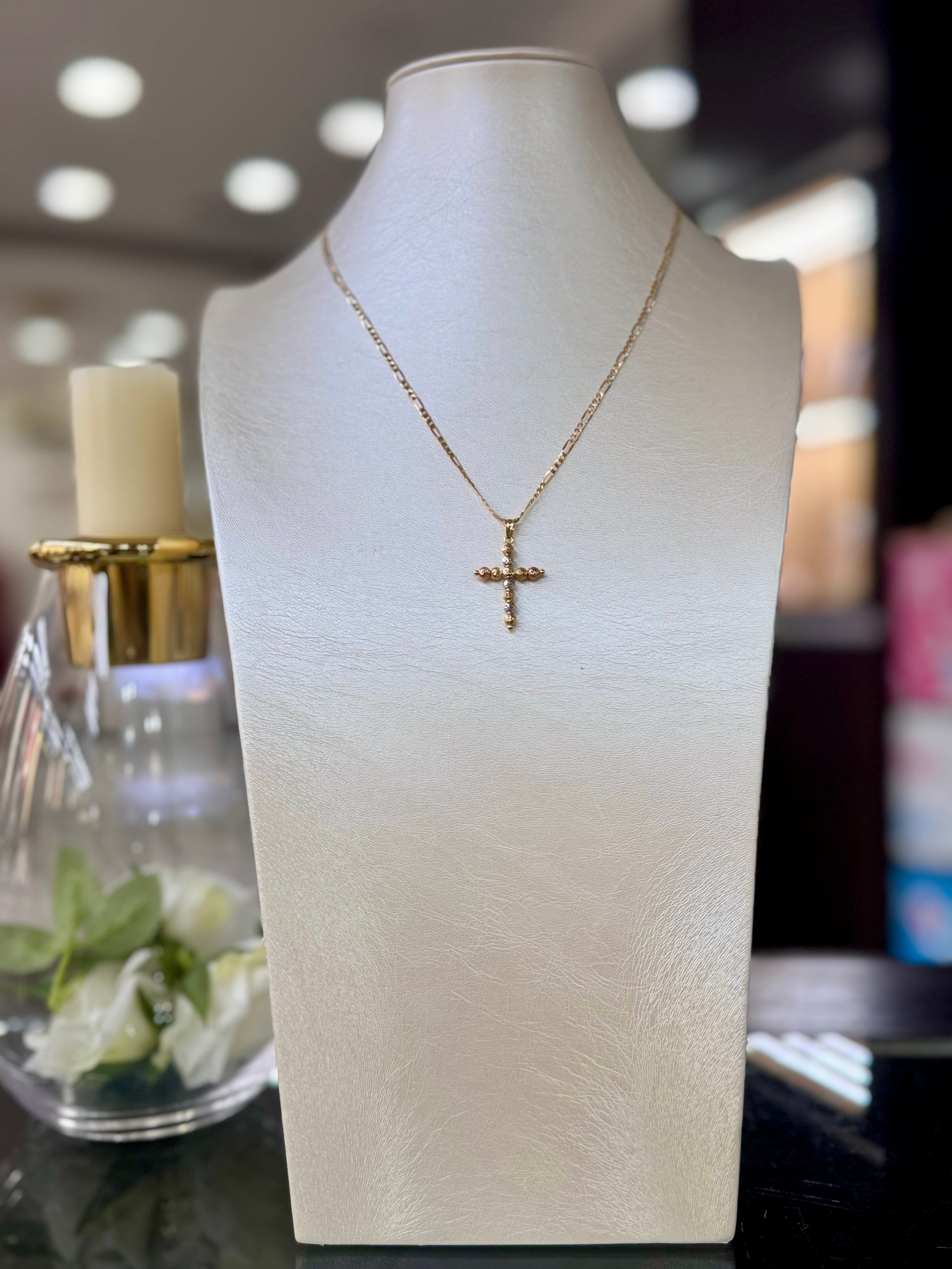 Collana con Croce Milleluci in Oro 18kt